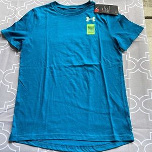 Under Armour Boys Jock of All Trades Blue Short Sleeve T-Shirt
